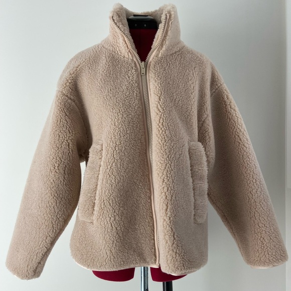 Citizens Of Humanity Cream Sherpa Jacket - Picture 3 of 16